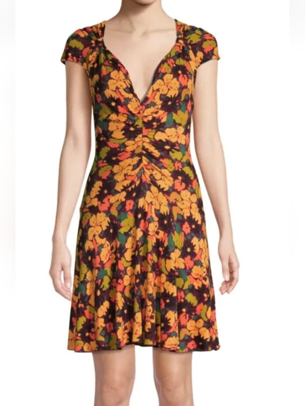 Free People Women's Key to Your Heart Floral Minidress, Multicolor, Size SP